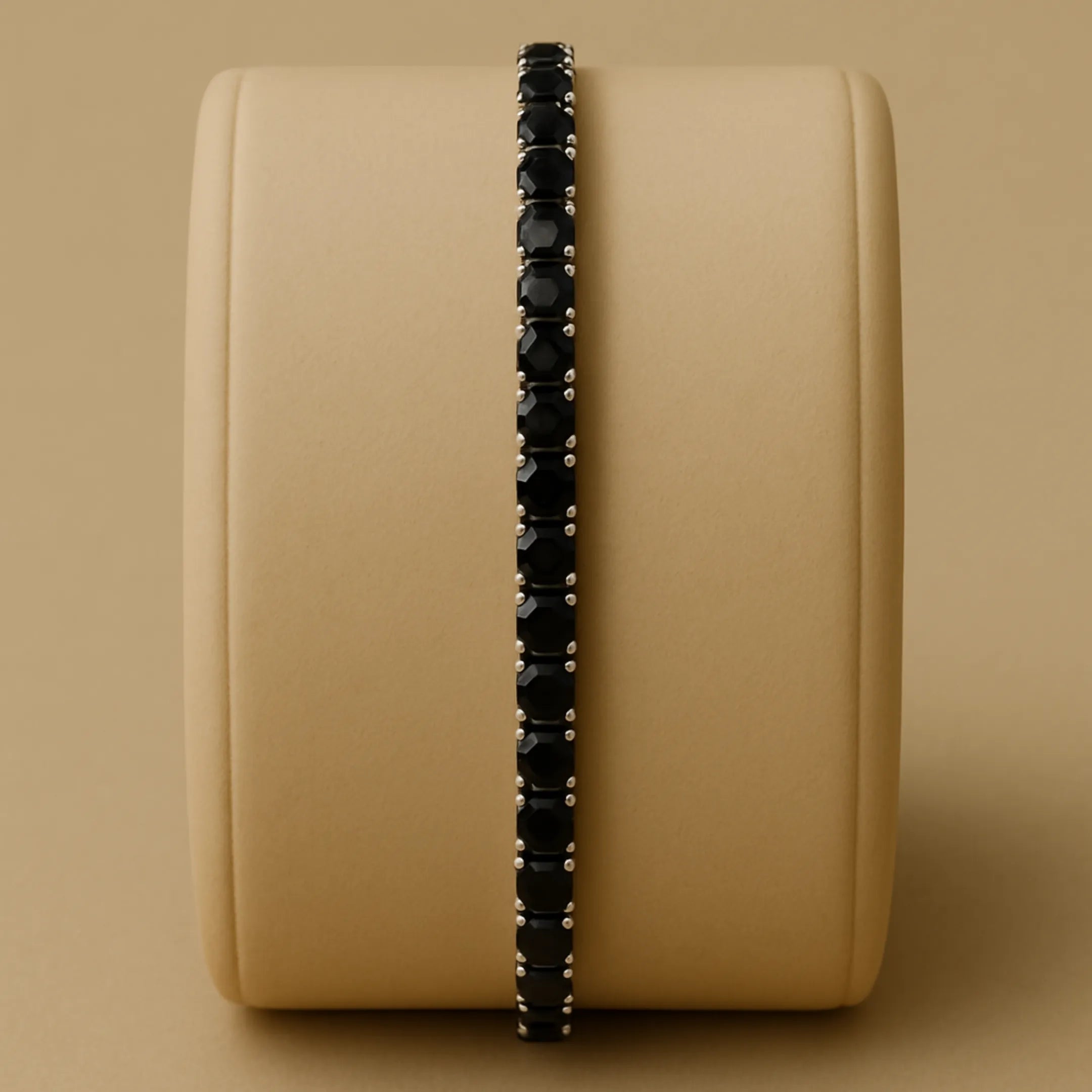 Pulseira Masculina Riviera Preta | Luxo e Sofisticação Atemporal